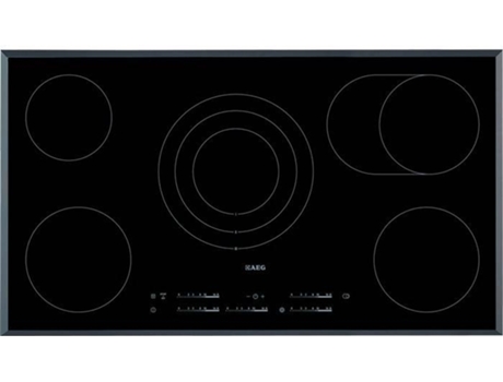 Placa de Vitrocerâmica AEG HK955070FB (Elétrica - 91 cm - Preto) — Elétrica de Vitrocerâmica | Largura: 91 cm