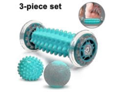 Rolo De Massagem Nos Pés E Conjunto De Bolas De Massagem Espetadas,3pcs