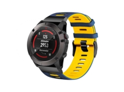 Bracelete Garmin Forerunner 945 LTE Pulseira outdoor Azul e Amarelo