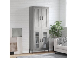 Armario alto 69,5x34x180 cm Derivados de madera Gris Sonoma