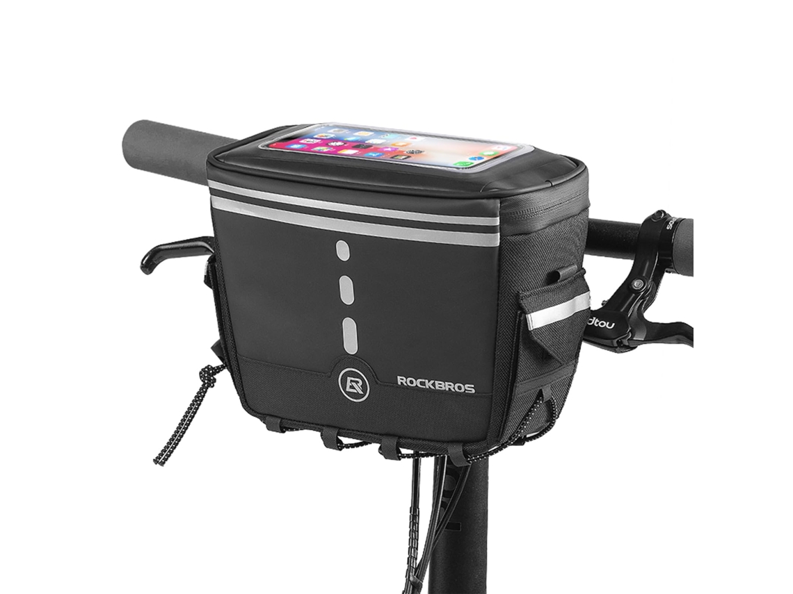Bolsa Para Guiador De Bicicleta, Bolsa Para Scooter Elétrica À Prova D'água 3l Com Tela Sensível Ao Toque Tpu, Bolsa Para Armazenamento Fron