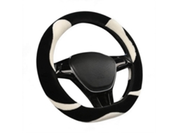 Capa Universal para Volante de Carro HENTEN HOME para Volantes Tipo D com Diâmetro de 38 Cmquente e Respirável (preto)