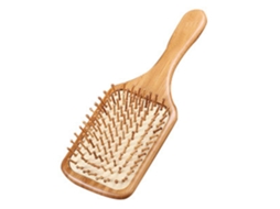 Escova de Madeira Antiestática com Cabelo de Bambu Reduz O Frizz e Os Nós Massageia O Couro Cabeludo, JEDBESETZT