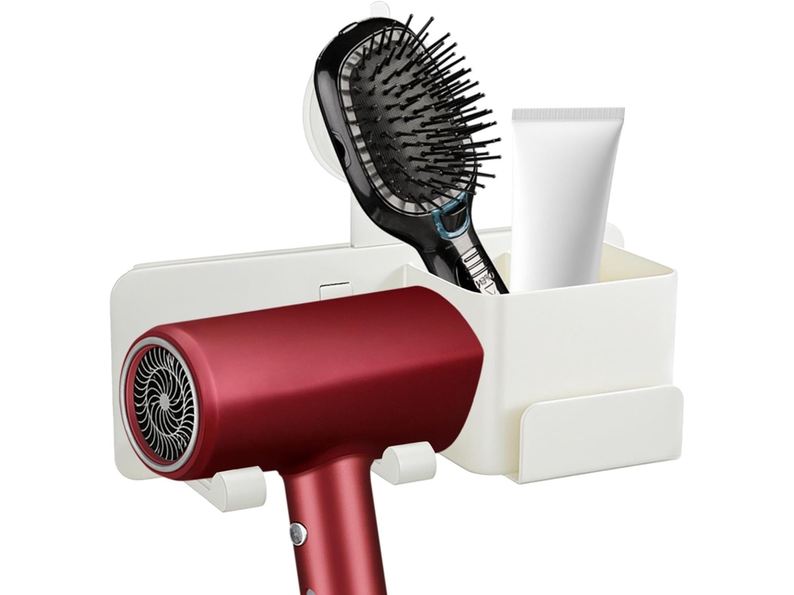 Suporte De Parede Para Secador De Cabelo, Cabide Para Cabelo, Organizador De Banheiro.
