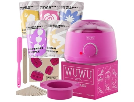Kit de Depilação Wuwuvista, Presente Perfeito de Halloween, Cera Dura para Depilação com Aquecedor de Cera e Esferas de Cera para…