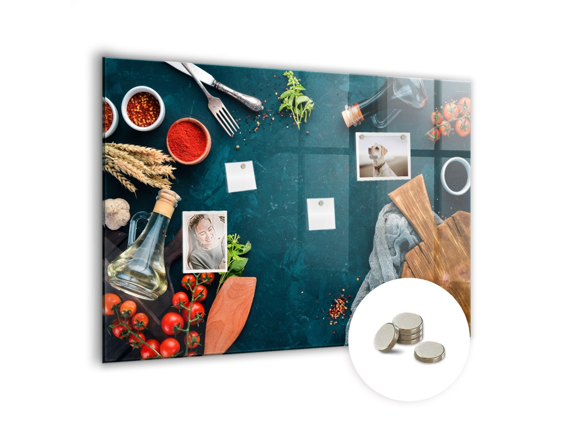 Quadro Magnético De Parede Utensílios De Cozinha Para O Quarto Das Crianças Espelharte (100x70 Cm)