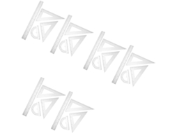 Conjunto De 6 Réguas De Plástico Transparente Angooily: Transferidor