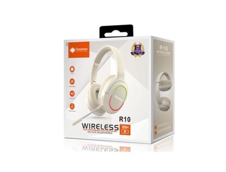 Auscultadores Gaming Wireless Deepbass R10 Sand