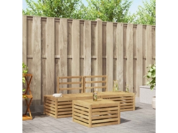 Vidaxl Conjunto De Sofás Para Exterior 4 Peça Branco