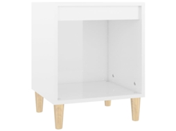 Bedside Cabinet, Bedside Cabinets Vidaxl Branco Madeira Processada (n/a)
