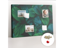 Quadro De Cortiça Folhas Da Natureza Para O Corredor Espelharte (70x100 Cm)