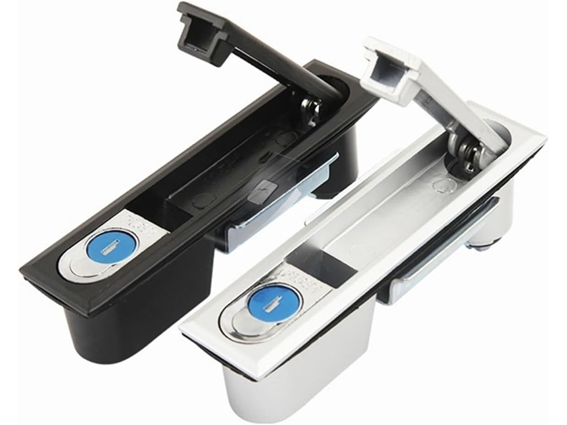 Fechadura De Porta Em Liga Zinco, Interruptor Elétrico, Painel De Controle Com Botão Pressão Ms818, 1 Peça Cromado