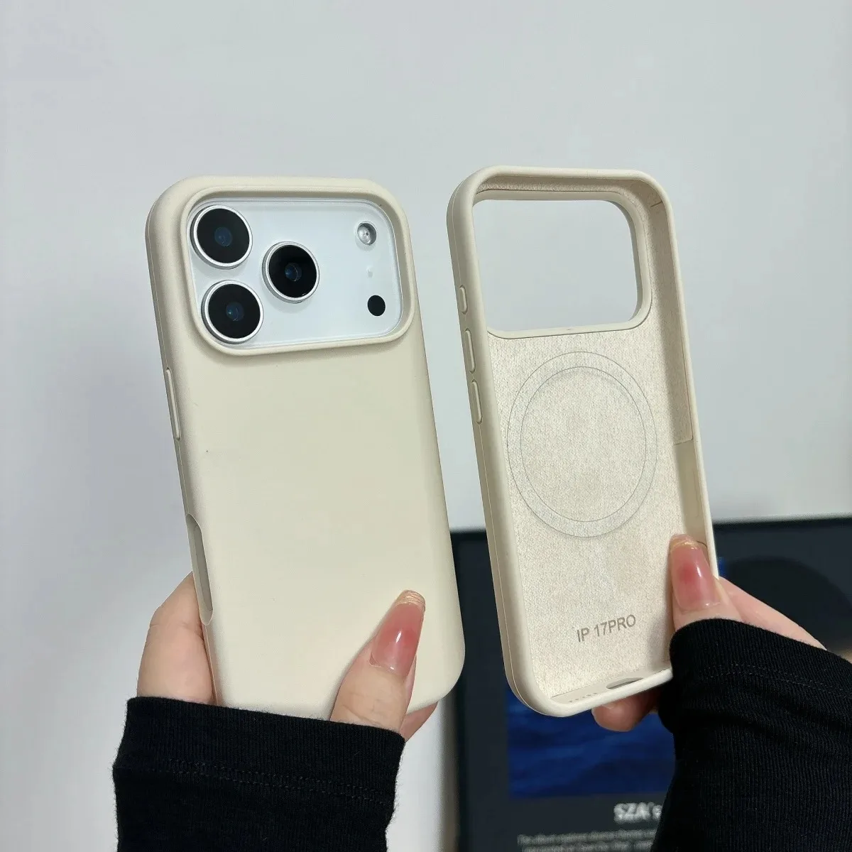 Capa Original Magsafe Em Silicone Líquido Para Iphone (iphone 13 Branco Antigo).