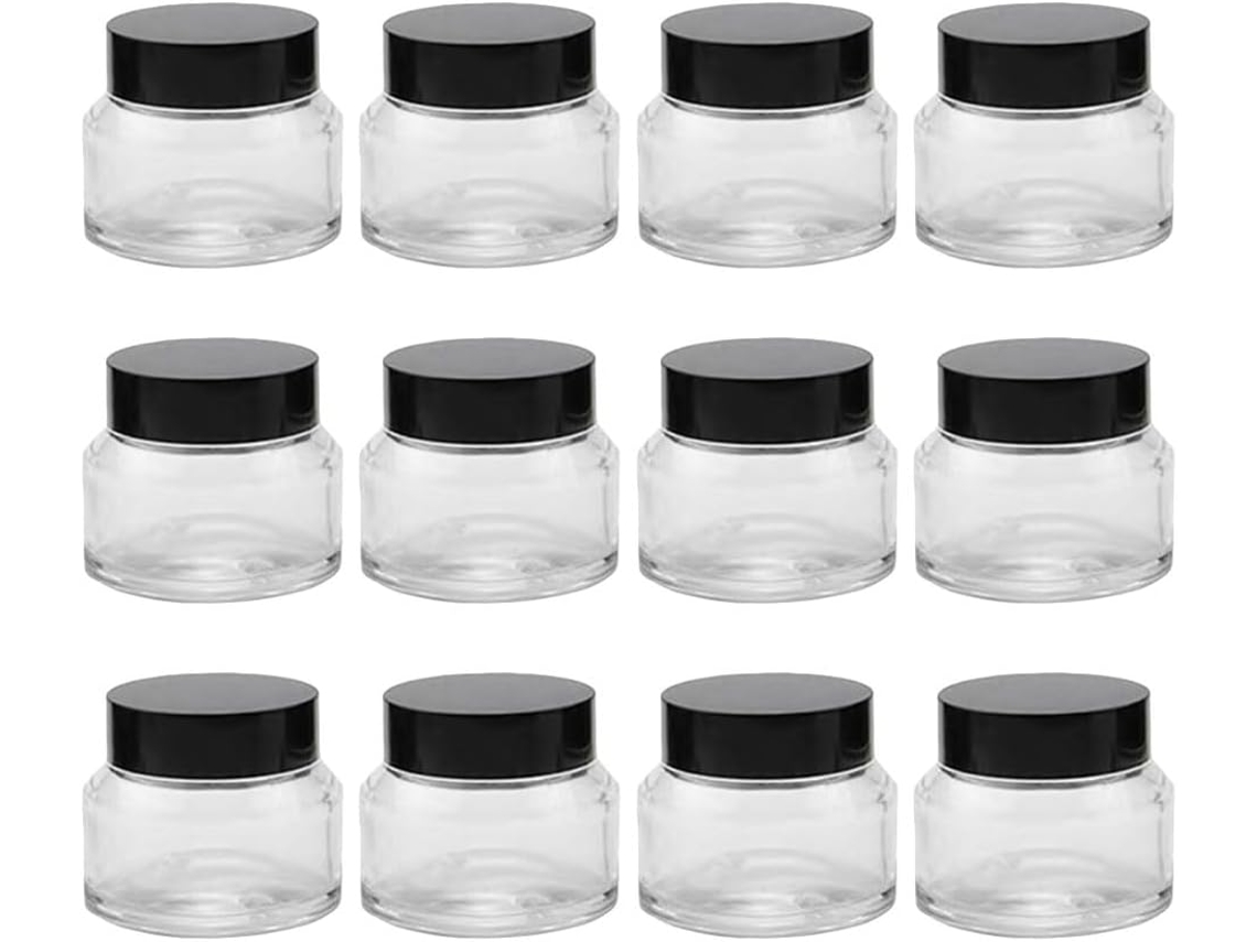 De 12 Potes Vazios Para Creme Facial, Estojos De Viagem Para Cosméticos, Potes Pequenos