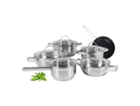Trem Cozinha Indução 6 Peças-Primeiro-Inox Coleção Celar