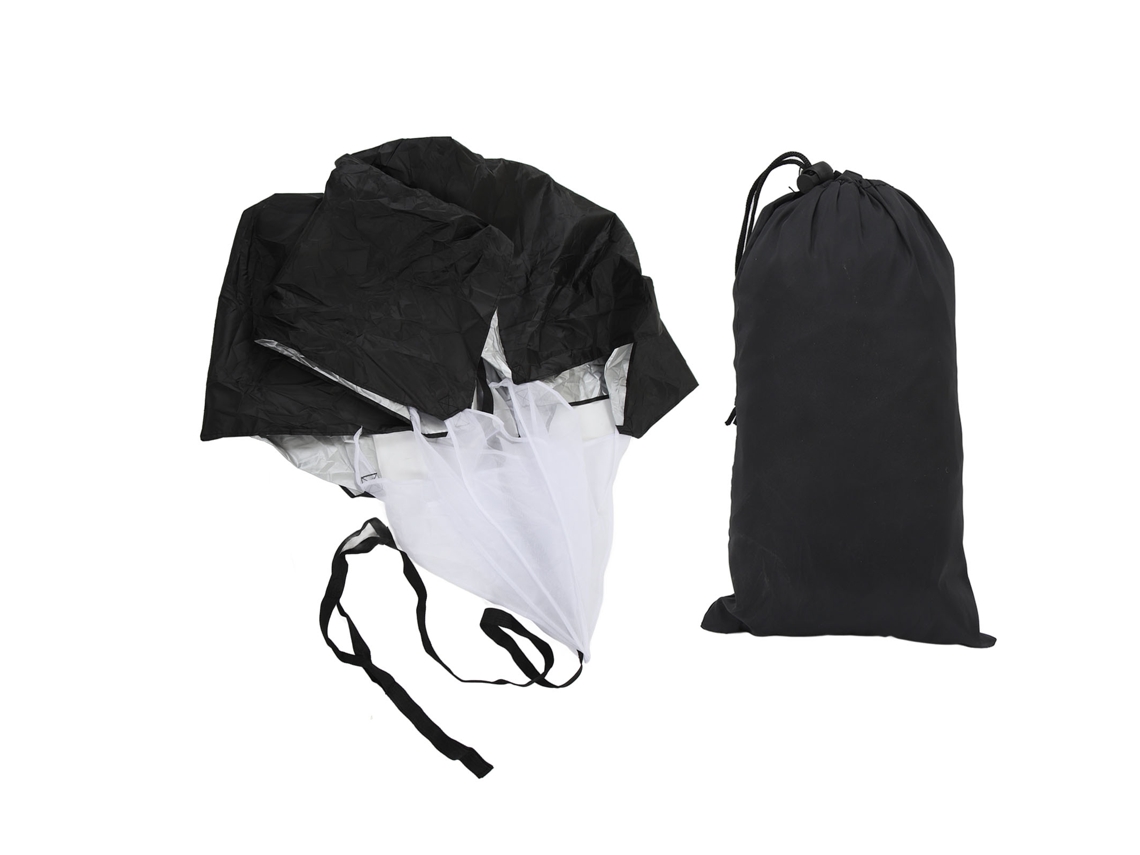 Paraquedas De Resistência Para Treinamento De Velocidade Running Sprint Futebol Futebol Basquete Atletismo Preto