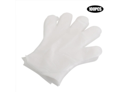 100pcs Luvas Descartáveis em CPE para Cozinha, Limpeza Casa e Hotel S/MARCA