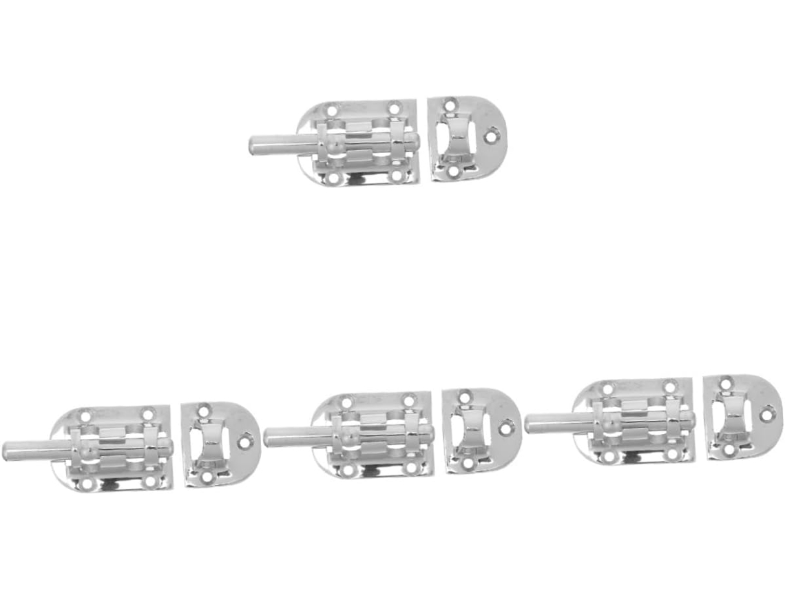 Conjunto De 4 Travas Para Portão, Fechadura Deslizante Para Porta Francesa, Barra De Segurança Para Portas Correr