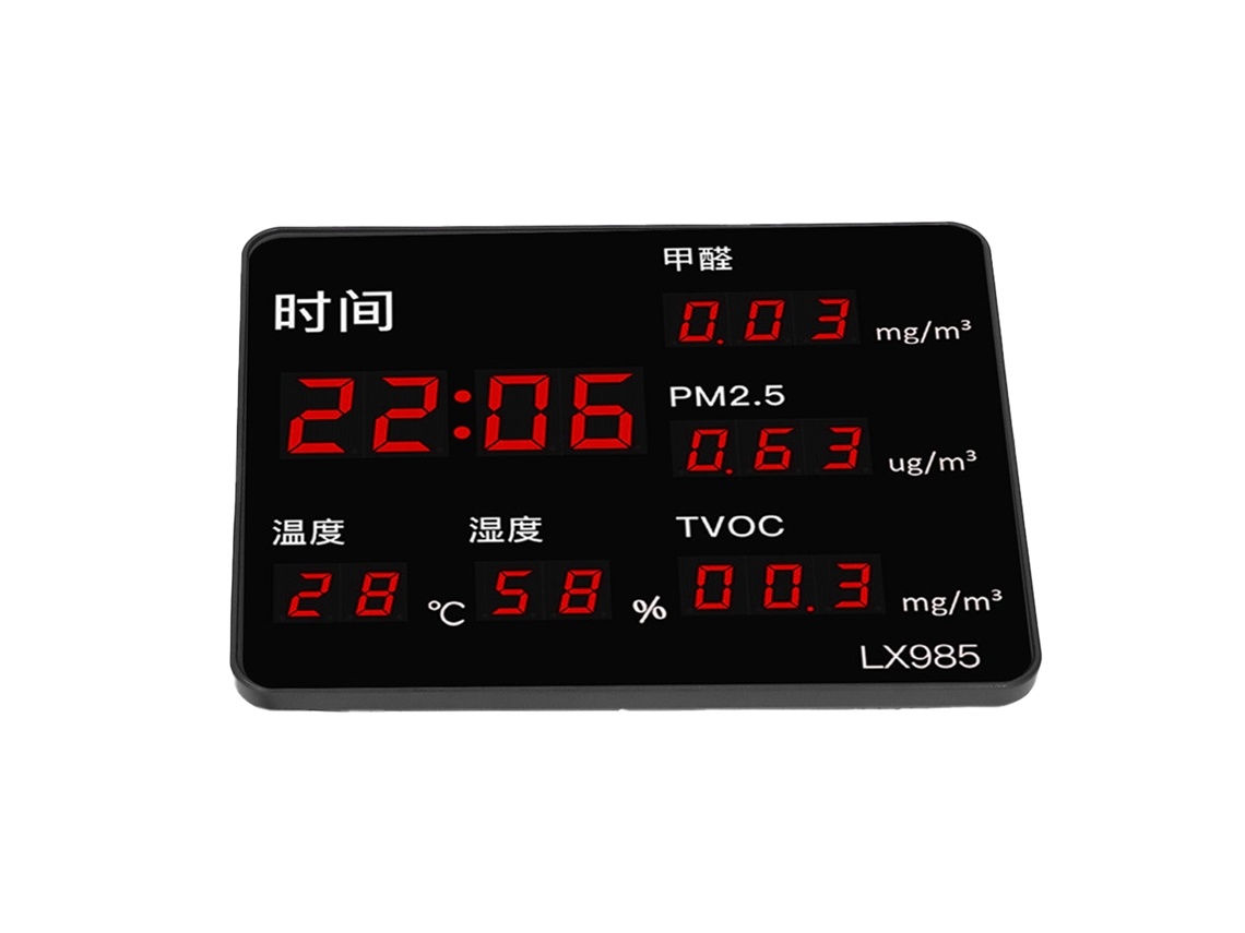 Laxiscreed Detector Ambiental Com Monitor De Temperatura, Humidade E Alerta De Formaldeído
