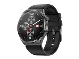 1, 36 Polegadas Tft Round Screen Smart Watch Bluetooth Para Chamadas/monitoramento De Oxigênio, Pulseira De Silicone (preto)