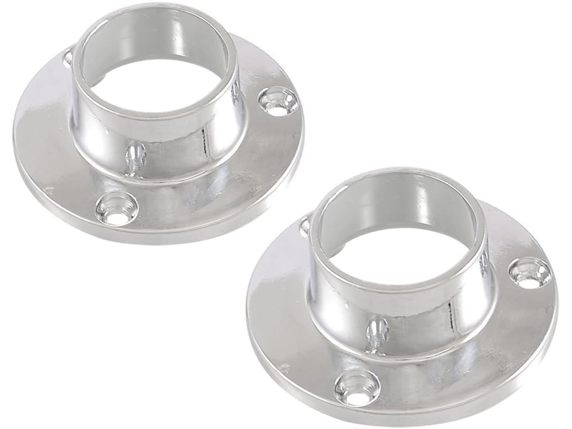 Suporte de Alavanca para Varão Tubo Roupa 22 Mm Loja Bricolagem, Materiais Construção, Par Suportes CHABERLU