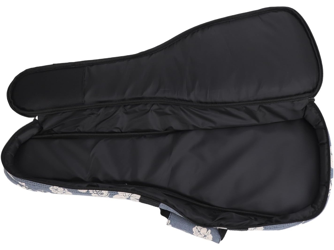Estojo Para Ukulele Havaiano, Grande Capacidade, Zíper Duplo, Acolchoado