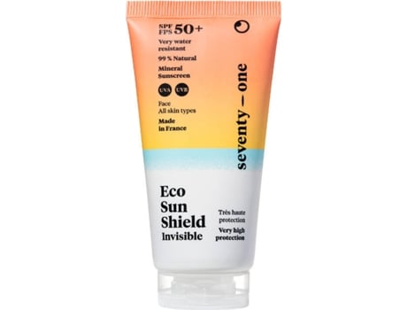 Protetor Solar de Rosto SEVENTY-ONE Eco Sun Shield Invisible SPF 50+ (50 ml)
