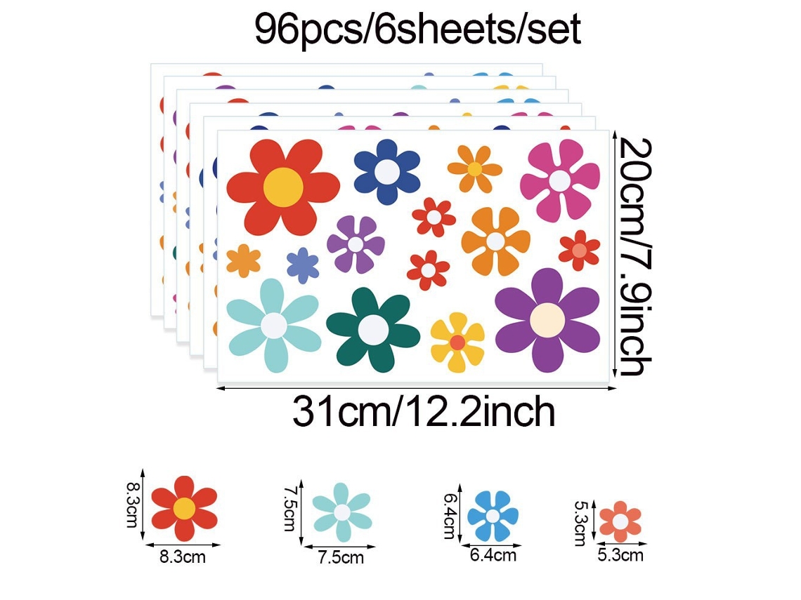 Adesivos De Parede Decorativos Decalques De Parede Autoadesivos Geladeira Flores Quarto Infantil Adesivos Papel De Parede Aquaforge