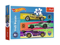Puzzle Hot Wheels 60 Peças. Corrida Trefl 17389 Trefl Puzzle