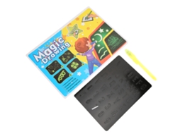 Quadro luminoso fluorescente 3D ATS para pintura infantil com lápis amarelos A3