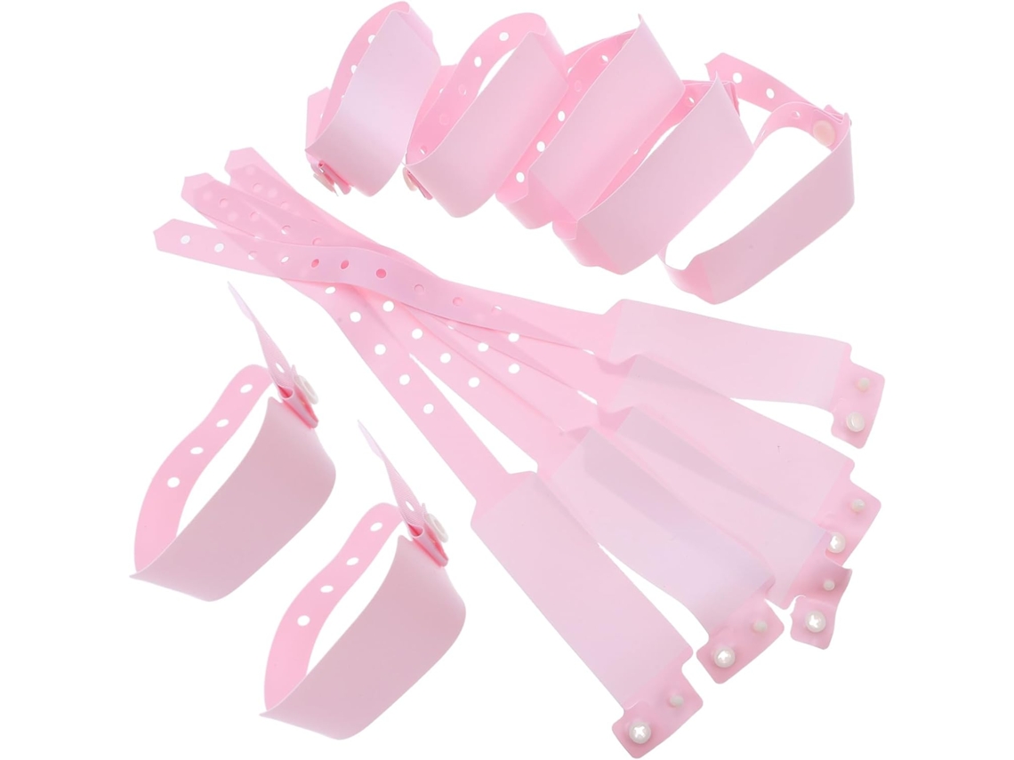 100-pulseiras De Identificação Descartáveis Em Pvc Para Adultos, Para Reconhecimento Rápido Em Situações De Emergência