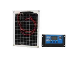 Kit De Painel Solar De Alta Eficiência 15w Dc 12v 24v 50a Ip67 E Controlador De Carga Para Rv Camper Van Olysi Shop