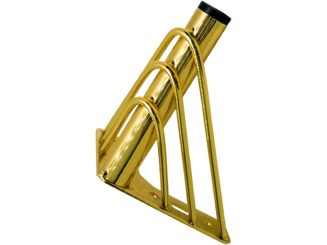 Conjunto De Pés Metálicos Para Móveis Com Acabamento Dourado, 18cm, Resistentes, Para Sofá, Mesa De Centro E Armários