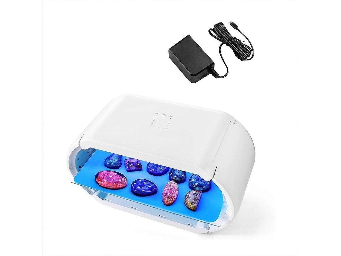 Lâmpada De Cura Uv, 48 Leds, Com Ajuste Regulável, Para Resina E Cola, Elysve