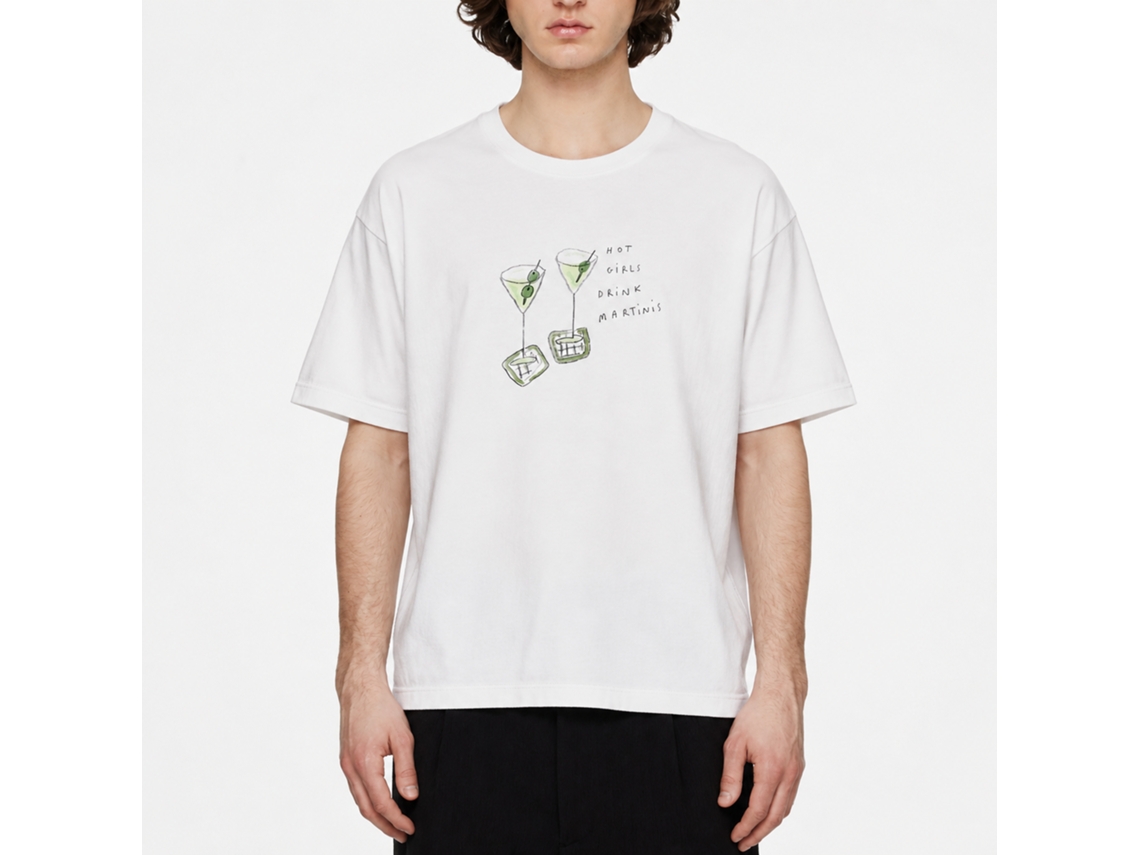 Camiseta Rockinstone Hot Girls Drink Martinis com estampa de Lauren Emmett - Estilo exclusivo de designer.