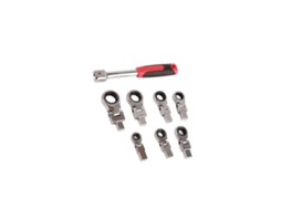 8 Piezas Chave De Trançado Com Cabeça Flexível 180° Aço Cromo Vanádio Kit De Ferramentas Para Manutenção