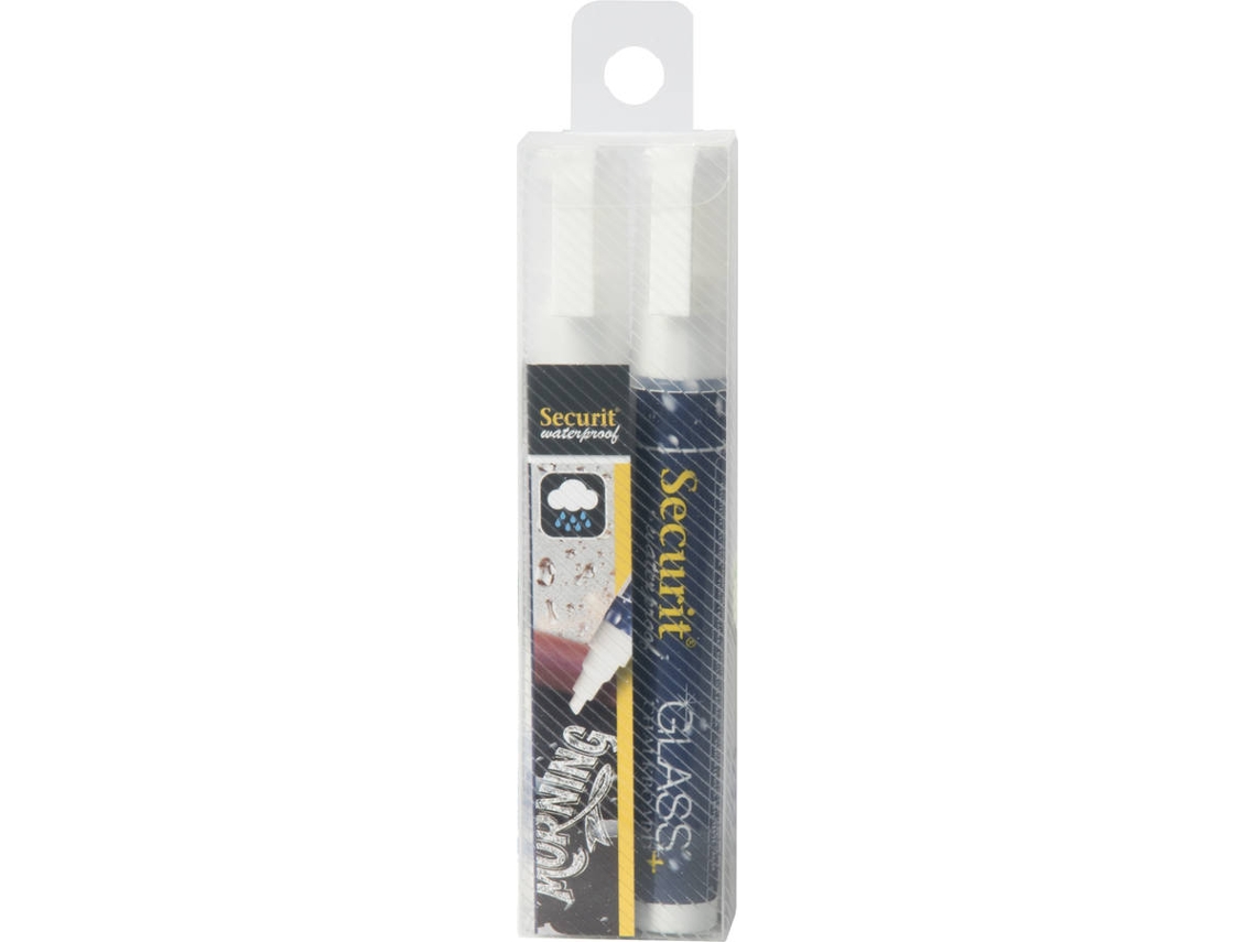 Conjunto 2 Marcadores de Giz SECURIT Medium 2-6mm em Branco
