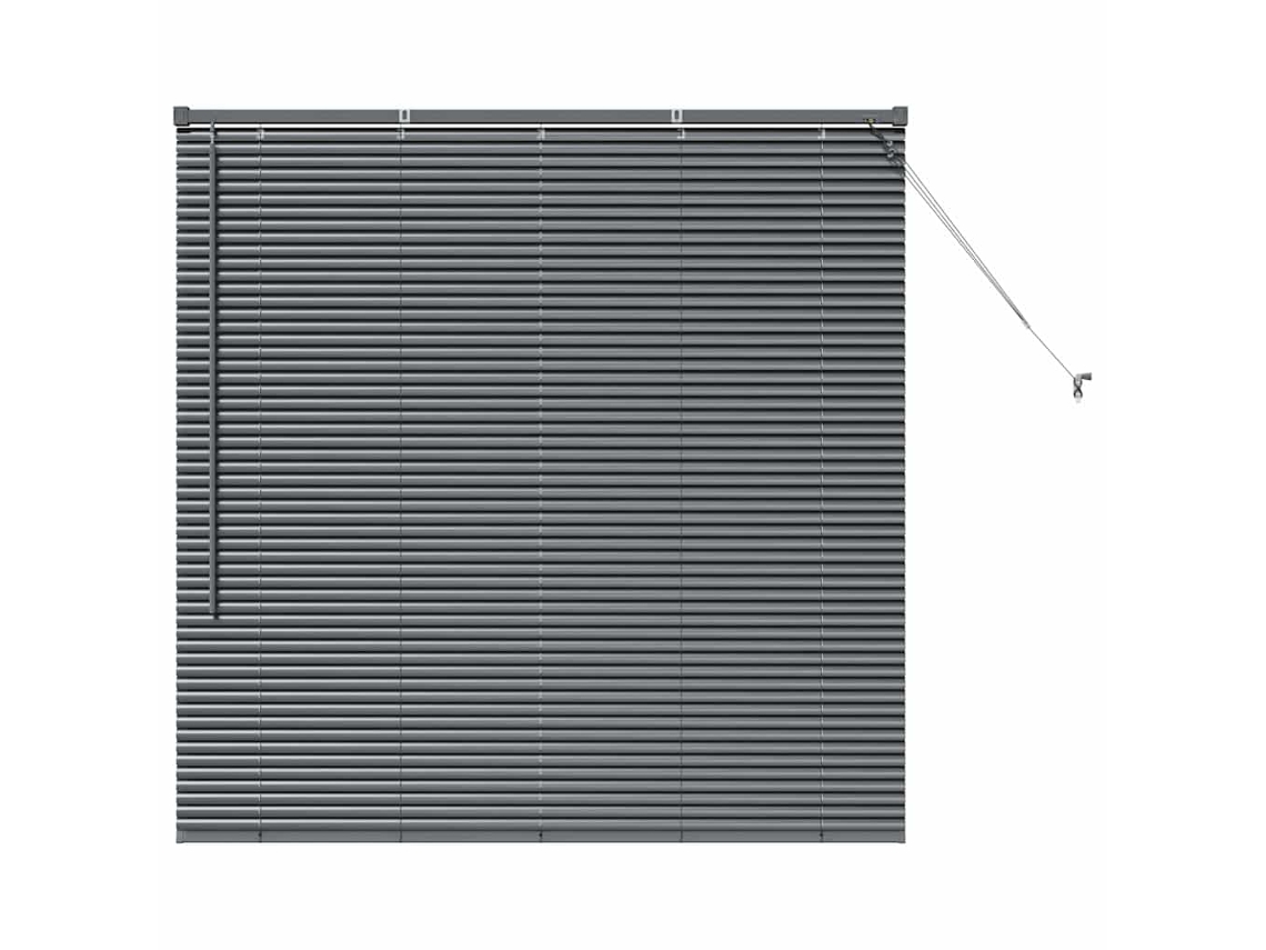 Persianas Para Janela Vidaxl Cinzento Alumínio (80x130 Cm)