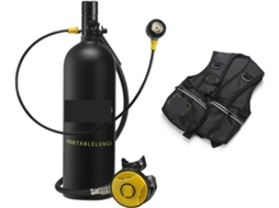 Mini Rebreather de Mergulho Portátil 2l SFUSHOS (cor: Preto)