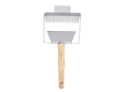 Raspador de Abelha de Aço Inoxidável com Cabo de Madeira Ferramenta Apicultura Uncapping Fork S/MARCA