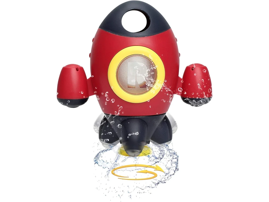 Brinquedos De Banho Para Crianças 1 3 Anos | Foguete Espacial Com Jato De Água Rotativo | Brinquedos Para Banheira E Chuveiro De Bebê