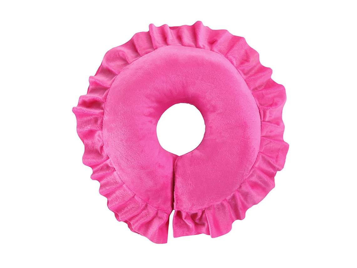 Almohada Cervical Em Forma U Para Cabeça E Pescoço Protetora Da Coluna Adultos Salão De Beleza Vermelho Rosa