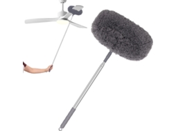 Espanador De Ventilador Teto Com Cabo Extensível, Lavável E