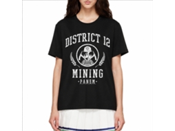 Rockinstone Hunger Games Movie D12 Mining Black Adult T-shirt Size:xxxl