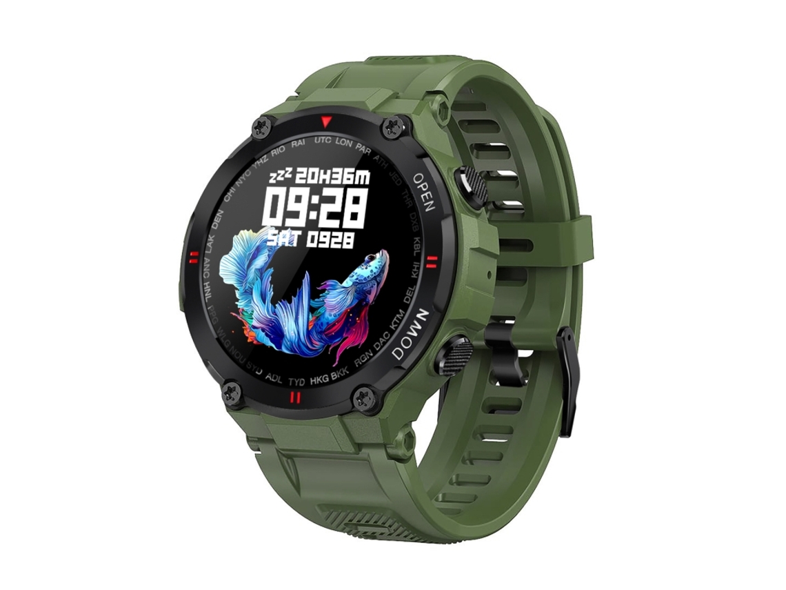 Relógio Inteligente Com Tela Ips De 1,28 Polegadas, Compatível Com Lembretes Do Ciclo Menstrual E Chamadas Bluetooth (verde Militar).