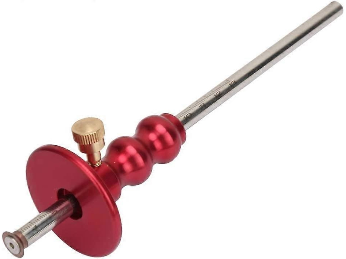 Calibre De Marcado De Madera - Herramienta De Calibre De Mortaja Con Rueda, Grabado Láser, Ajuste Fácil, Rojo