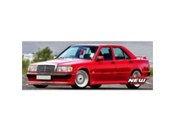 Carro Miniatura Colecionável Bburago 1/24 MERCEDES-Benz 190E 1987 Vermelho Metálico 21103R