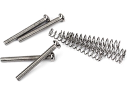 Kit De 4 Peças Com Parafusos E Molas De Metal Prateado Para Montagem