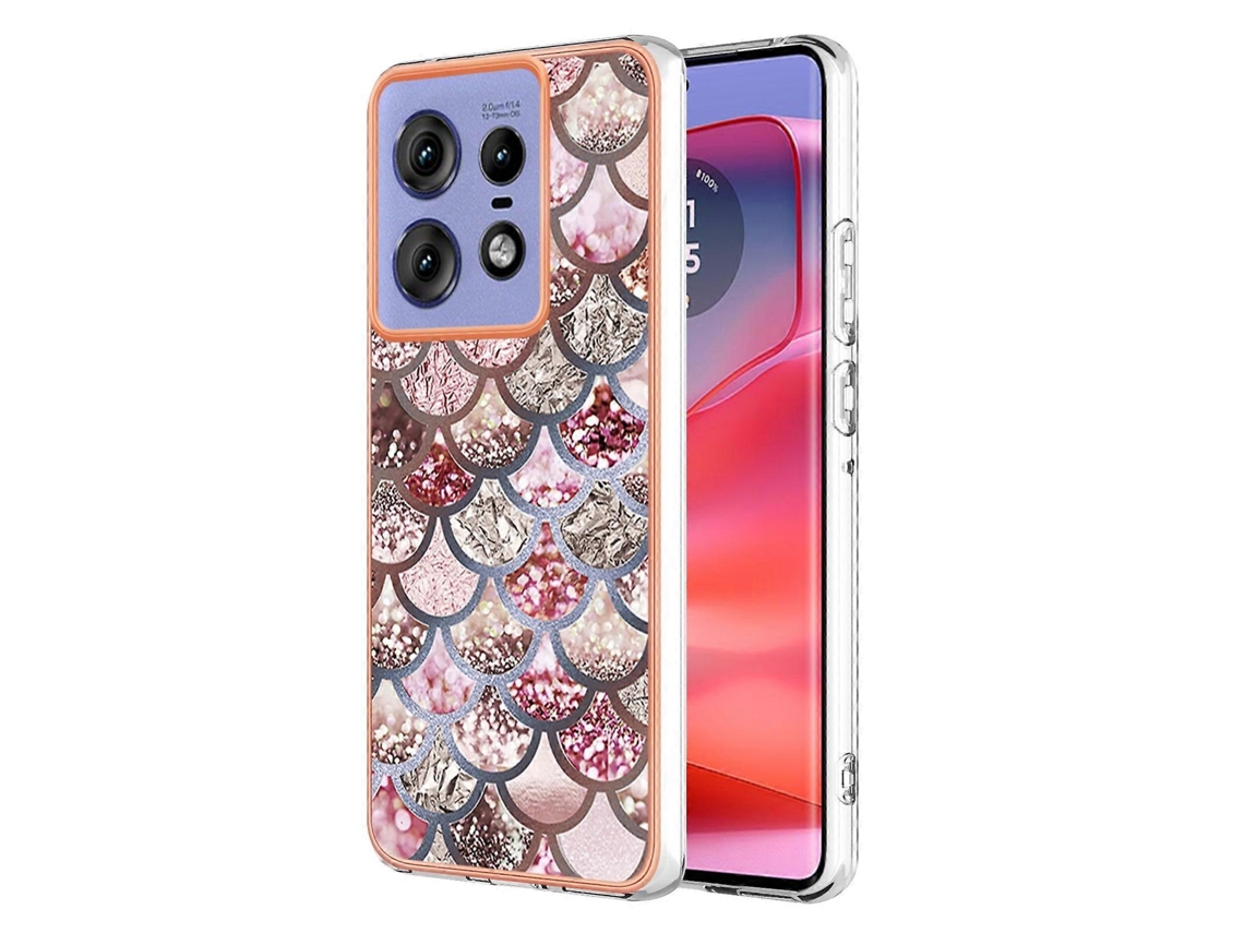 Capa Para Celular Motorola Edge 50 Pro Em Tpu Com Revestimento Eletrolítico Imd