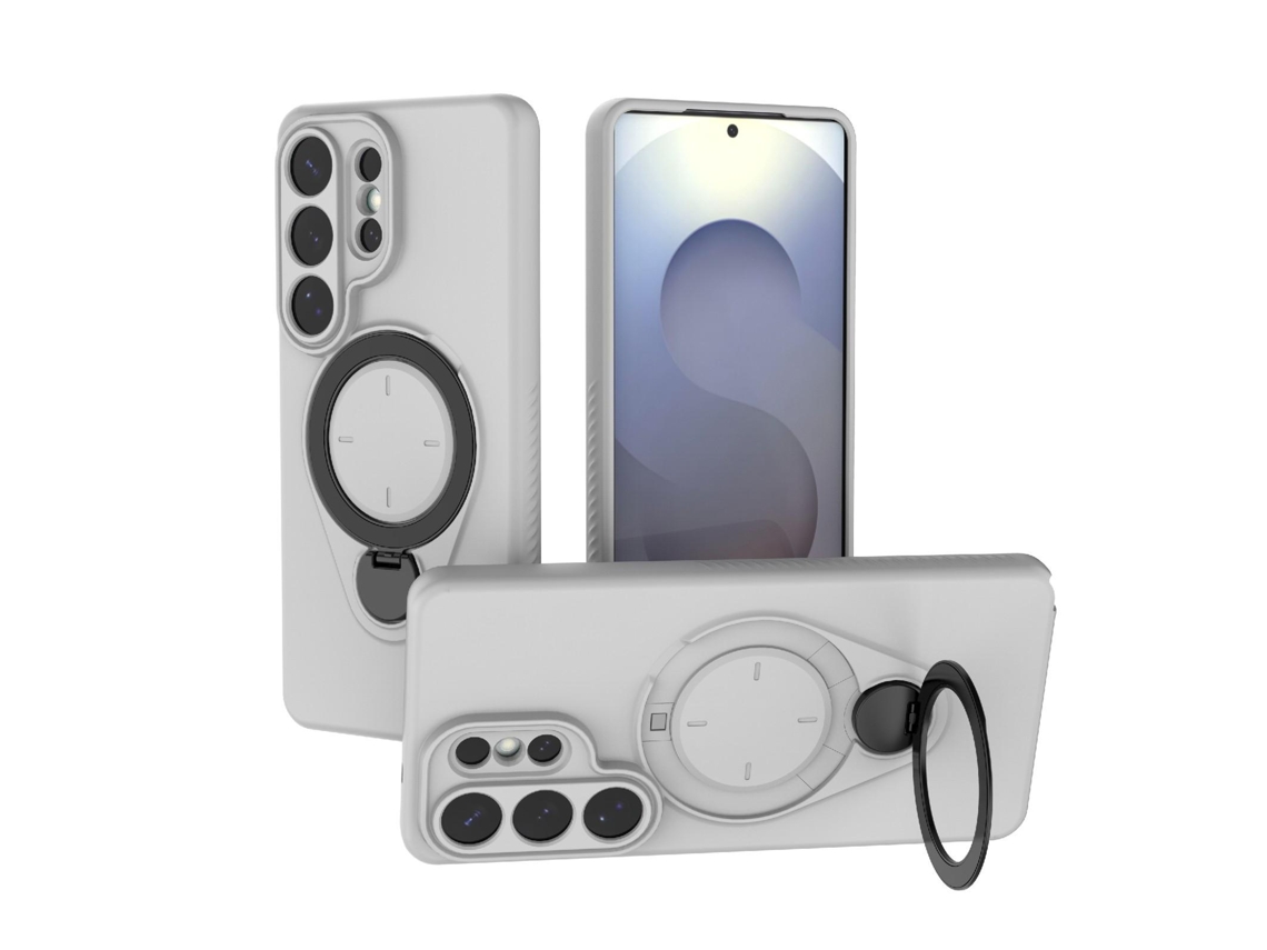 Capa Para Samsung Galaxy S26 Ultra À Prova De Choque Com Suporte Giratório De 360 ​​graus,cinza Gertiz